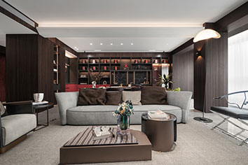 绿城·御河上院210㎡新中式风格装建软装实景